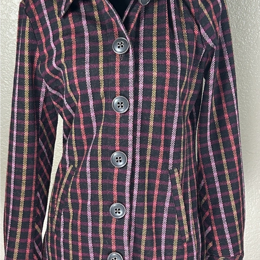 CAbi Multicolor Plaid Button-Down Shirt